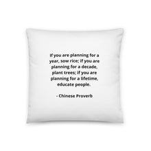 Load image into Gallery viewer, Teachers Chinese Proverb Pillow