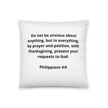Load image into Gallery viewer, Bible Verses Philippians 4:6 Pillow
