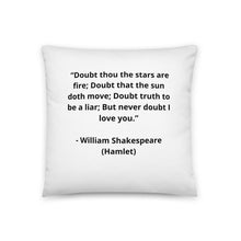 Load image into Gallery viewer, Romance William Shakespeare, Hamlet Pillow