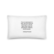 Load image into Gallery viewer, Teachers Chinese Proverb Pillow