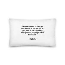 Load image into Gallery viewer, Zig Ziglar Inspirational Pillow