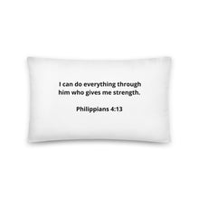 Load image into Gallery viewer, Bible Verses Philippians 4:13 Pillow