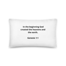 Load image into Gallery viewer, Spiritual Bible Verses Genesis 1:1 Pillow