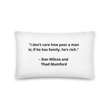 Load image into Gallery viewer, Family Dan Wilcox and Thad Mumford Pillow