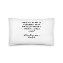 Load image into Gallery viewer, Romance William Shakespeare, Hamlet Pillow