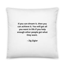 Load image into Gallery viewer, Zig Ziglar Inspirational Pillow