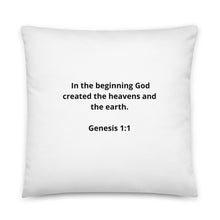 Load image into Gallery viewer, Spiritual Bible Verses Genesis 1:1 Pillow