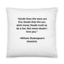 Load image into Gallery viewer, Romance William Shakespeare, Hamlet Pillow