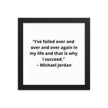 Load image into Gallery viewer, Michael Jordan Framed Poster