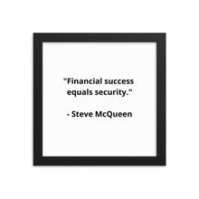 Load image into Gallery viewer, Steve McQueen Framed Poster