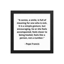 Load image into Gallery viewer, Pope Francis Framed Poster