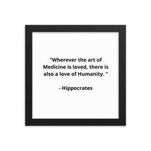 Load image into Gallery viewer, Hippocrates Doctor Framed Poster