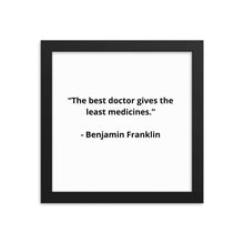 Load image into Gallery viewer, Benjamin Franklin Doctor Framed Poster