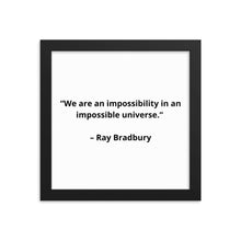 Load image into Gallery viewer, Ray Bradbury New Age Framed Poster