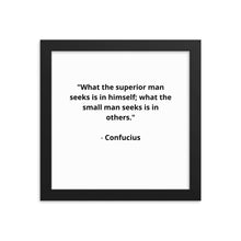 Load image into Gallery viewer, Spiritual Confucius Quote Framed Poster