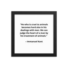 Load image into Gallery viewer, Pets Immanuel Kant Framed Poster