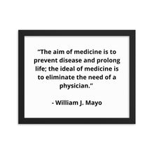 Load image into Gallery viewer, William J. Mayo Doctor Framed Poster