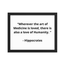 Load image into Gallery viewer, Hippocrates Doctor Framed Poster
