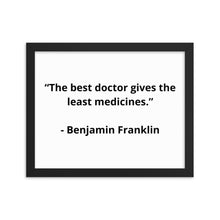 Load image into Gallery viewer, Benjamin Franklin Doctor Framed Poster