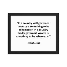 Load image into Gallery viewer, Spiritual Confucius Quote Framed Poster