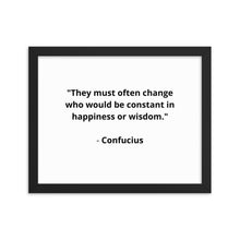 Load image into Gallery viewer, Spiritual Confucius Quote Framed Poster