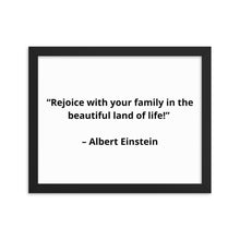 Load image into Gallery viewer, Family Albert Einstein Framed Poster