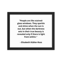 Load image into Gallery viewer, Self-Love Elisabeth Kübler-Ross Framed Poster