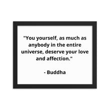 Load image into Gallery viewer, Self-Love Buddha Framed Poster