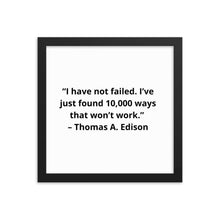 Load image into Gallery viewer, Thomas Edison 1 Framed Poster