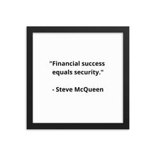 Load image into Gallery viewer, Steve McQueen Framed Poster