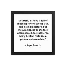Load image into Gallery viewer, Pope Francis Framed Poster