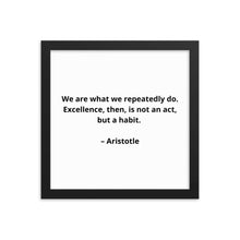 Load image into Gallery viewer, Aristotle Inspirational Framed Poster