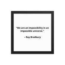 Load image into Gallery viewer, Ray Bradbury New Age Framed Poster