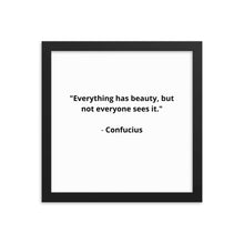 Load image into Gallery viewer, Spiritual Confucius Quote Framed Poster