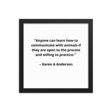 Load image into Gallery viewer, Karen A Anderson Framed Poster