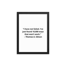 Load image into Gallery viewer, Thomas Edison 1 Framed Poster