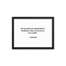Load image into Gallery viewer, Aristotle Inspirational Framed Poster