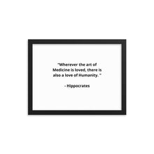 Load image into Gallery viewer, Hippocrates Doctor Framed Poster