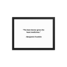Load image into Gallery viewer, Benjamin Franklin Doctor Framed Poster