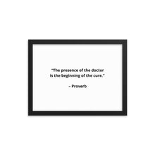 Load image into Gallery viewer, Proverb Doctor Framed Poster