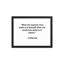 Load image into Gallery viewer, Spiritual Confucius Quote Framed Poster