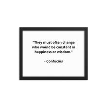 Load image into Gallery viewer, Spiritual Confucius Quote Framed Poster