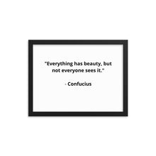 Load image into Gallery viewer, Spiritual Confucius Quote Framed Poster