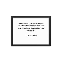 Load image into Gallery viewer, Pets Louis Sabin Framed Poster