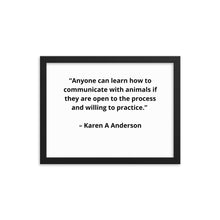 Load image into Gallery viewer, Karen A Anderson Framed Poster