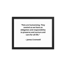 Load image into Gallery viewer, Pets James Cromwell Framed Poster