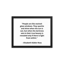 Load image into Gallery viewer, Self-Love Elisabeth Kübler-Ross Framed Poster