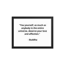 Load image into Gallery viewer, Self-Love Buddha Framed Poster