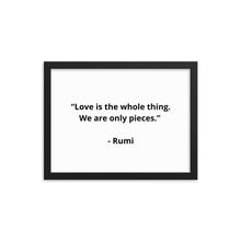 Load image into Gallery viewer, Romance Rumi Framed Poster