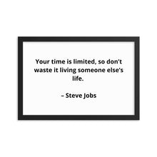 Load image into Gallery viewer, Steve Jobs Framed Poster